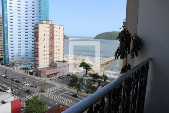 Sacada de apartamento para alugar com 2 quartos, 90m² em Centro, São Vicente