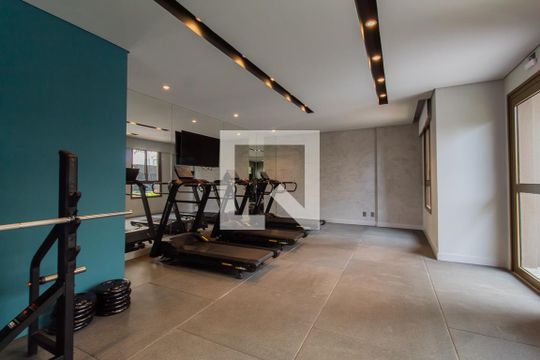 Área comum - Academia de apartamento à venda com 1 quarto, 25m² em Vila Andrade, São Paulo