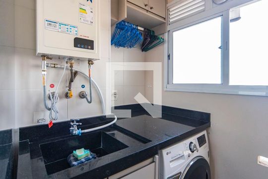 Área de Serviço de apartamento à venda com 2 quartos, 44m² em Parque Sao Vicente, Santo André