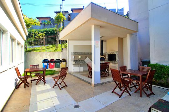 Área comum - Churrasqueira de apartamento à venda com 2 quartos, 44m² em Parque Sao Vicente, Santo André
