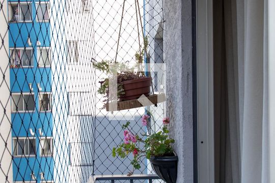 Varanda da Sala de apartamento à venda com 2 quartos, 48m² em Taboão, Diadema
