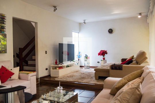 Sala de casa à venda com 4 quartos, 289m² em Centro, Santo André