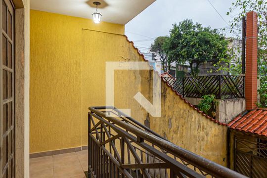 Varanda da Sala de casa à venda com 3 quartos, 224m² em Vila Pires, Santo André