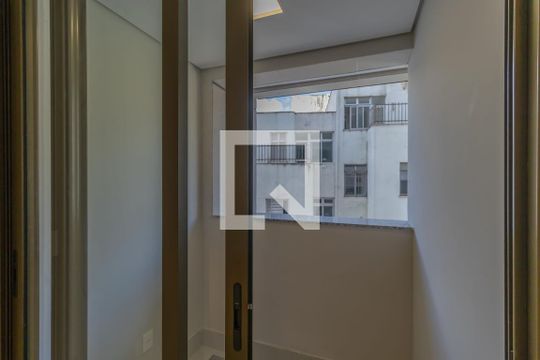 Varanda Sala de apartamento à venda com 3 quartos, 74m² em Cidade Nova, Belo Horizonte