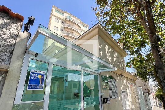 Fachada + plaquinha de apartamento para alugar com 2 quartos, 69m² em Santa Maria, São Caetano do Sul