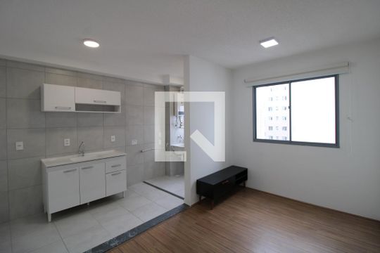 Cozinha  de apartamento à venda com 1 quarto, 30m² em Várzea da Barra Funda, São Paulo