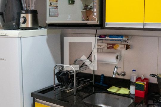 Sala/Cozinha de apartamento à venda com 1 quarto, 35m² em Campos Elíseos, São Paulo