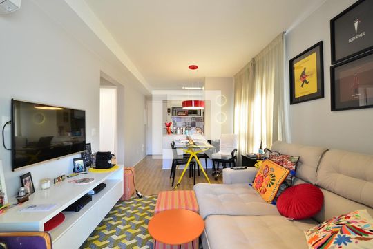 Sala/Cozinha de apartamento à venda com 2 quartos, 54m² em Vila da Saúde, São Paulo