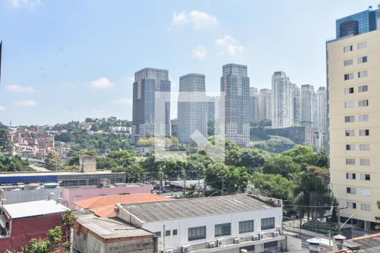 Varanda Vista  de apartamento à venda com 1 quarto, 48m² em Cidade Monções, São Paulo