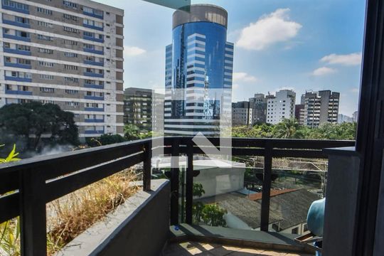 Varanda  de apartamento à venda com 1 quarto, 48m² em Cidade Monções, São Paulo