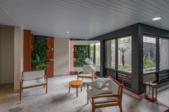 Área de Descanso de apartamento à venda com 1 quarto, 42m² em Campo Belo, São Paulo