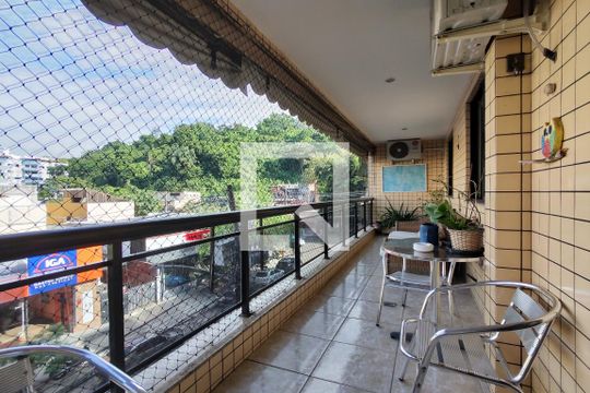 Varanda de apartamento à venda com 3 quartos, 126m² em Freguesia (jacarepaguá), Rio de Janeiro