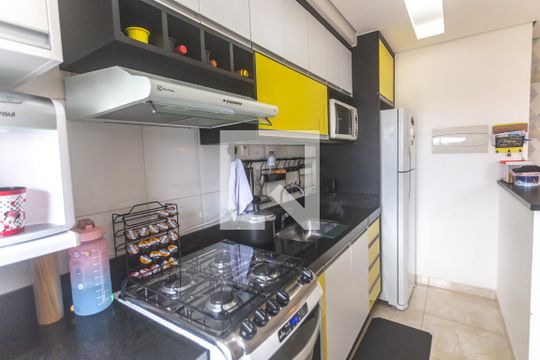 Cozinha de apartamento para alugar com 2 quartos, 49m² em Centro, São Bernardo do Campo