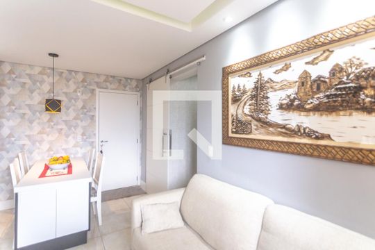 Sala de estar de apartamento para alugar com 2 quartos, 49m² em Centro, São Bernardo do Campo