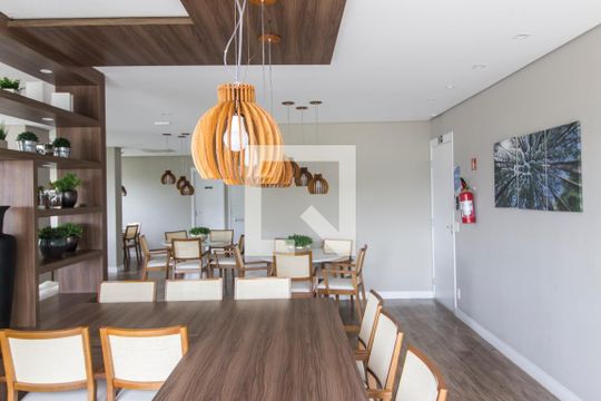 Área comum - Salão de festas de apartamento para alugar com 1 quarto, 54m² em Alphaville Empresarial, Barueri