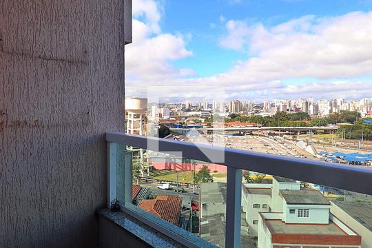 Varanda da Sala de apartamento para alugar com 1 quarto, 50m² em Bangú, Santo André