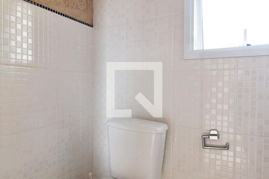 Área Comum - Banheiro de apartamento para alugar com 3 quartos, 84m² em Vila Lea, Santo André