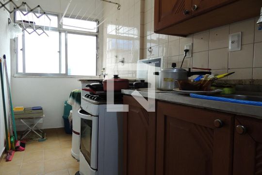Cozinha - Armários de apartamento à venda com 2 quartos, 55m² em Jacarepaguá, Rio de Janeiro