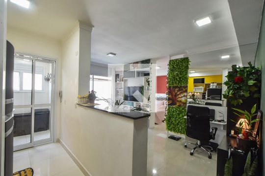 Sala  de apartamento à venda com 1 quarto, 50m² em Vila Gertrudes, São Paulo