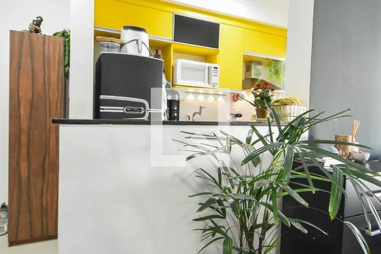 Cozinha  de apartamento à venda com 1 quarto, 50m² em Vila Gertrudes, São Paulo