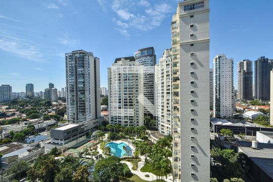 Vista  de apartamento à venda com 1 quarto, 50m² em Vila Gertrudes, São Paulo