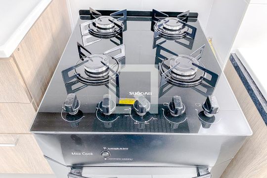 Cozinha de kitnet/studio para alugar com 1 quarto, 26m² em Brás, São Paulo