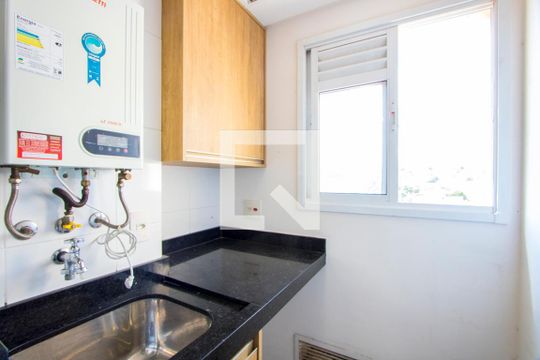 Área de serviço de apartamento à venda com 1 quarto, 60m² em Vila Floresta, Santo André