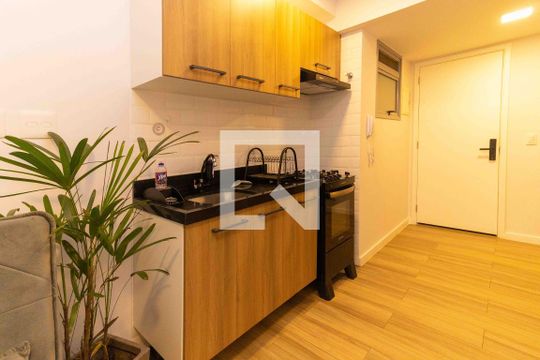 Cozinha - Armários de kitnet/studio para alugar com 1 quarto, 36m² em Centro, Rio de Janeiro