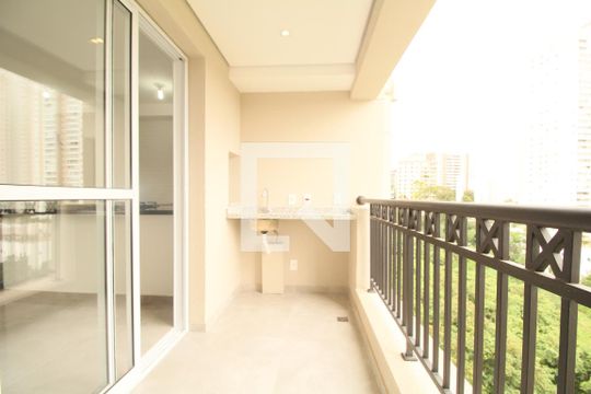 Varanda da Sala de apartamento para alugar com 3 quartos, 76m² em Vila Suzana, São Paulo