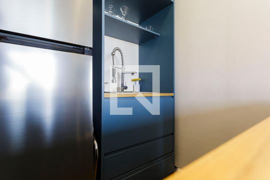 Cozinha de kitnet/studio à venda com 1 quarto, 35m² em Vila Olímpia, São Paulo