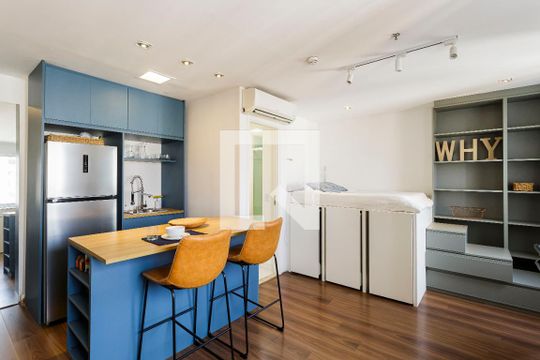 Studio de kitnet/studio para alugar com 1 quarto, 35m² em Vila Olímpia, São Paulo