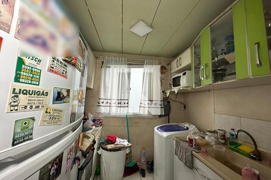 Cozinha de apartamento para alugar com 2 quartos, 54m² em Rio dos Sinos, São Leopoldo