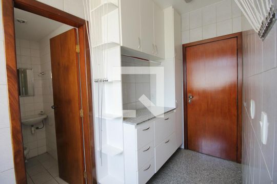 Área de Serviço de apartamento à venda com 3 quartos, 90m² em Funcionários, Belo Horizonte