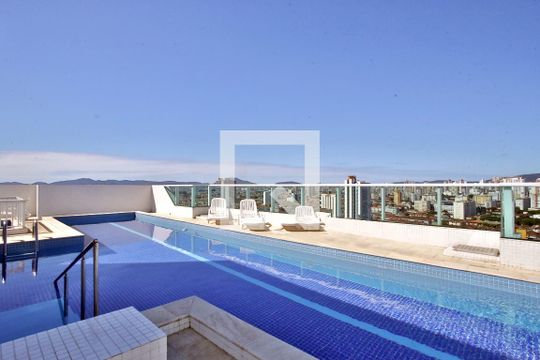 Área Comum - Piscina de apartamento para alugar com 1 quarto, 49m² em Vila Matias, Santos