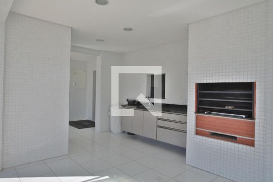 Área Comum - Espaço Gourmet com Churrasqueira de apartamento para alugar com 1 quarto, 49m² em Vila Matias, Santos