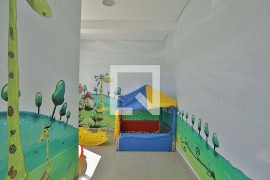 Área Comum - Brinquedoteca de apartamento para alugar com 1 quarto, 49m² em Vila Matias, Santos