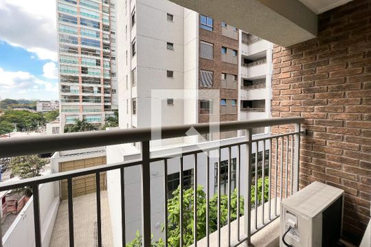 Sacada de kitnet/studio para alugar com 1 quarto, 21m² em Indianópolis, São Paulo