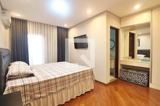 Quarto 1 - Suíte de casa à venda com 3 quartos, 160m² em Vila São Pedro, Santo André