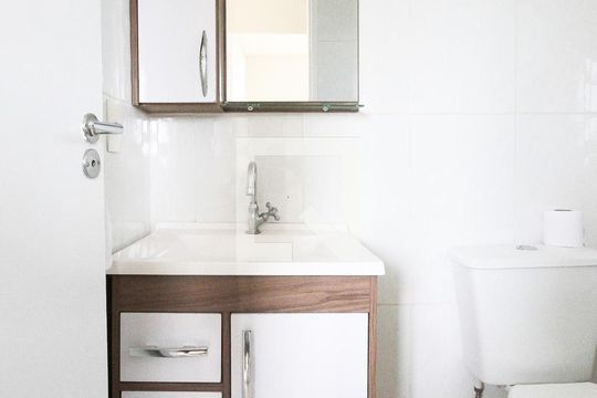 Banheiro de apartamento para alugar com 2 quartos, 44m² em Sítio Pinheirinho, São Paulo