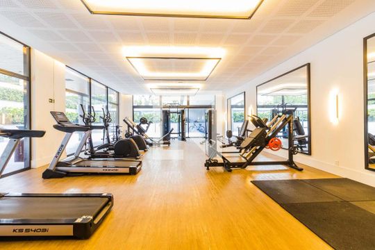 Área comum - Academia de kitnet/studio para alugar com 1 quarto, 36m² em Boa Vista, Porto Alegre