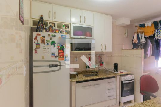 Cozinha de apartamento à venda com 2 quartos, 59m² em Conjunto Residencial Souza Queiroz, Campinas