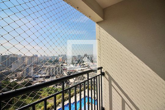 Sacada da Sala  de apartamento à venda com 2 quartos, 54m² em Jardim Olavo Bilac, São Bernardo do Campo