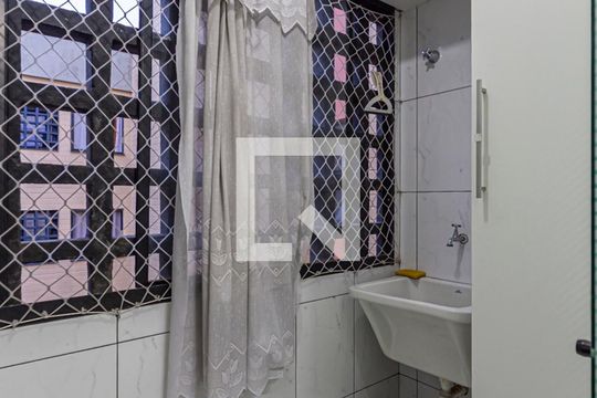 Área de Serviço de apartamento à venda com 2 quartos, 63m² em Vila Scarpelli, Santo André