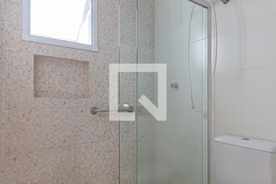 Banheiro da Suite de apartamento à venda com 3 quartos, 145m² em Vila Valparaíso, Santo André
