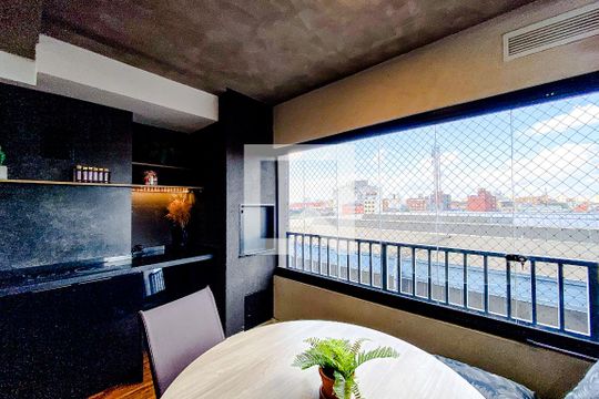 Varanda da Sala de apartamento para alugar com 1 quarto, 50m² em Brás, São Paulo
