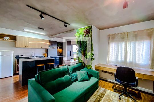 Sala de apartamento para alugar com 1 quarto, 50m² em Brás, São Paulo