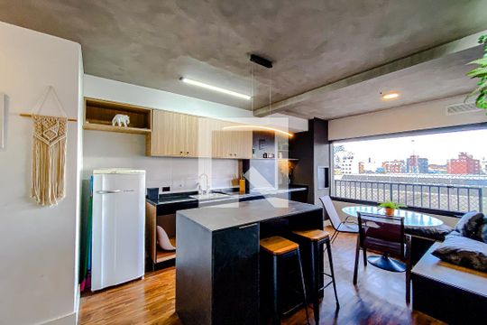 Sala de apartamento para alugar com 1 quarto, 50m² em Brás, São Paulo
