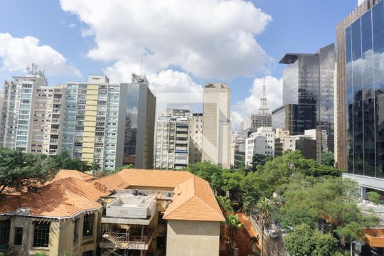Vista da Sacada de apartamento à venda com 1 quarto, 48m² em Bela Vista, São Paulo