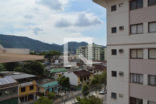 Vista da Suíte  de apartamento à venda com 3 quartos, 87m² em Taquara, Rio de Janeiro