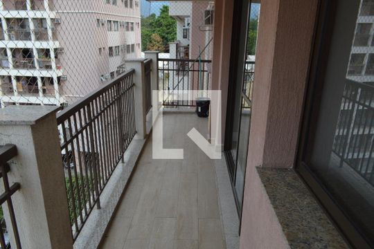 Varanda da Sala de apartamento à venda com 3 quartos, 87m² em Taquara, Rio de Janeiro